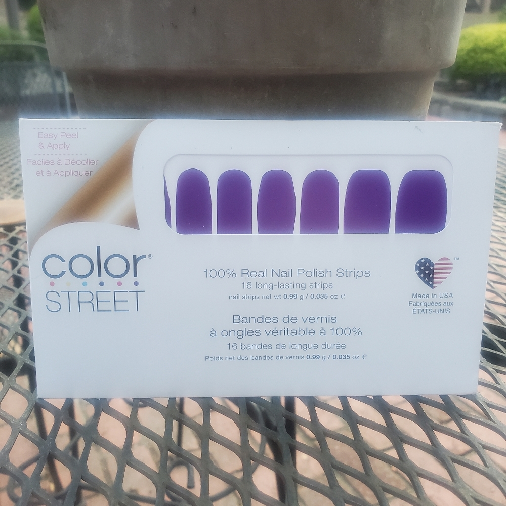 Color Street Purple Nail Polish Strips